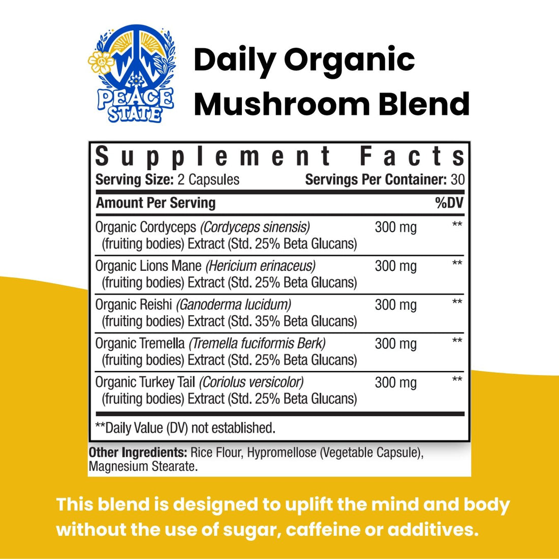 Peace State Organic Daily Mushroom Blend - Peace State